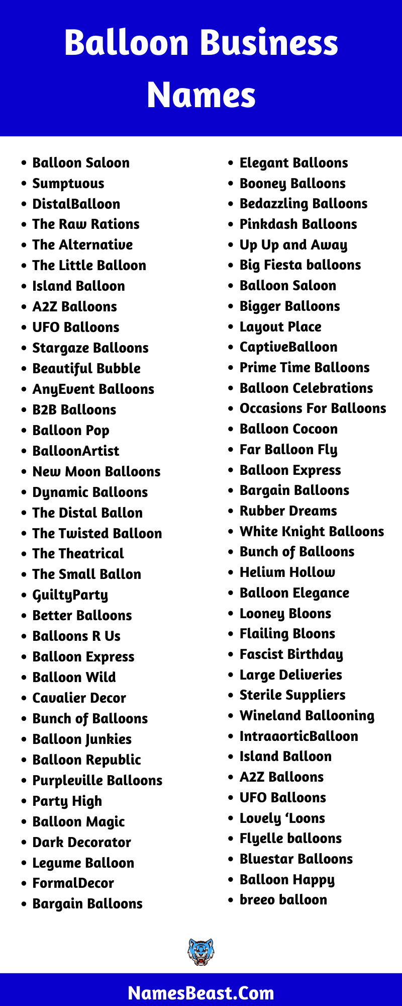 Balloon Business Names 2022 750 Company Name Ideas - Creative Home Decor Business Names