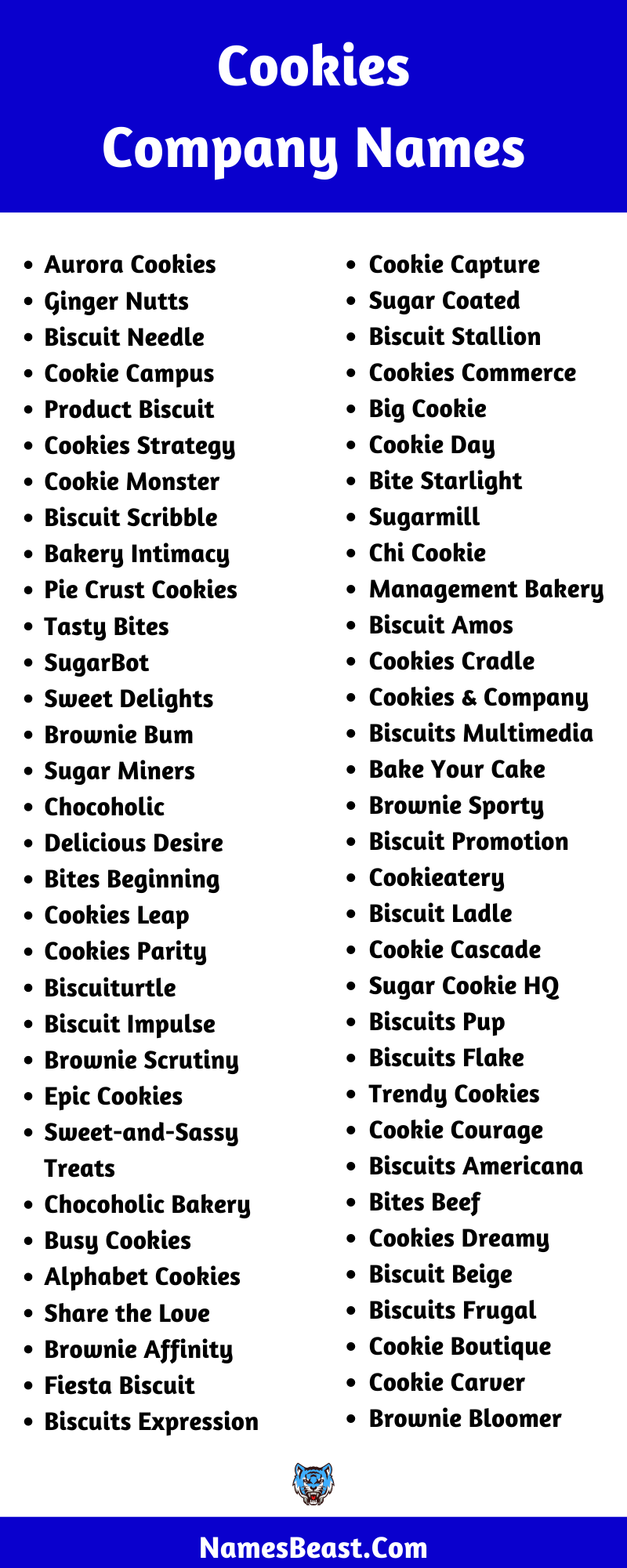 Cookies Company Names