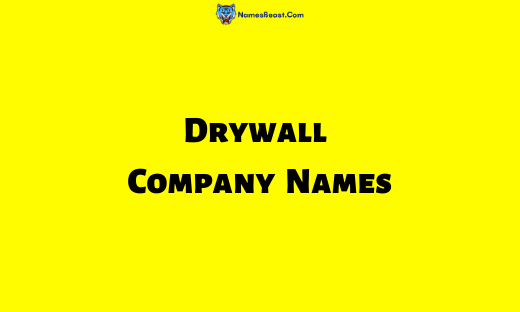 Drywall Company Names