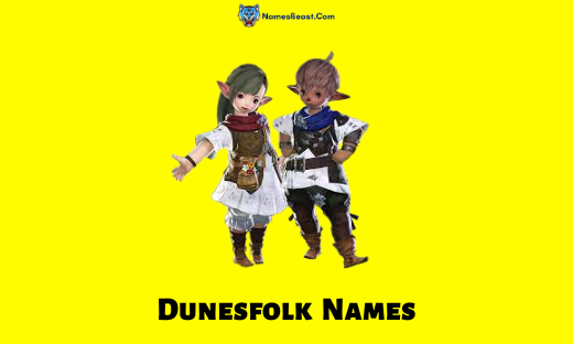 Dunesfolk Names