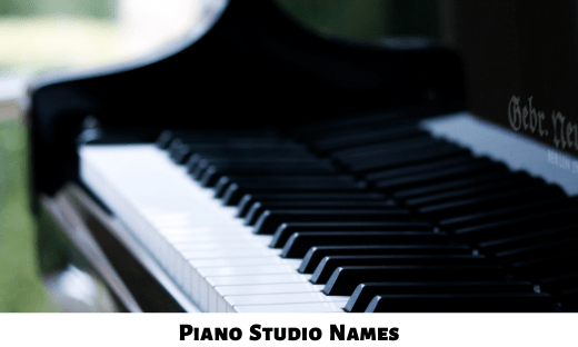 Piano Studio Names