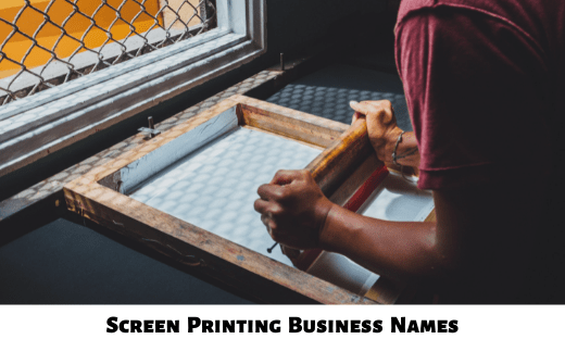 Screen Printing Business Names
