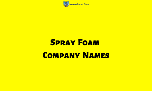 Spray Foam Company Names